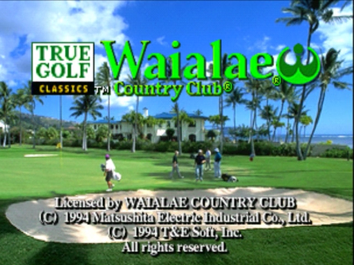 Waialae Country Club title screen for 3DO